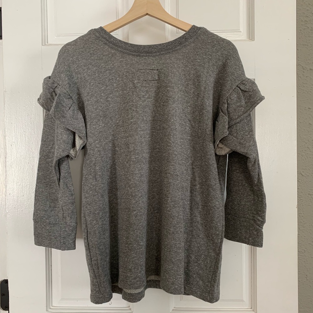 Current/Elliott Ruffle Sweatshirt NWOT - Picture 6 of 7